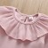 Baby girls set spring and autumn solid collar collar minimalist fashion top trousers 2 packs