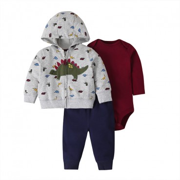 Europe and the United States spring and autumn baby suit men and women baby long sleeve hooded sweater ha clothing