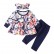 [Knitting] spot baby print set long-sleeved leaves, leaf clothes trousers children 3 sets of wholesale hot sale