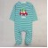 INS hot sale explosive boys and girls cute Santa model long-sleeved striped hanie