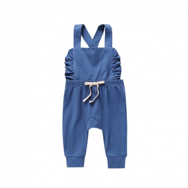 Spot summer European and American baby girl girls striped strap connecting sleeveless romper manufacturers hot batch