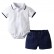 Explosive summer boys polo shirt short sleeve set childrens clothing lapel shorts