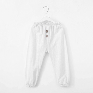 [Knitting] Summer childrens cotton aquarium anti-mosquito pants children trousers candy color simple fashion