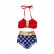 Best selling American girls swimsuit set soft and comfortable childrens swimwear two-piece one factory direct sales