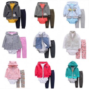 Infant cotton clothing newborn imitation lamb hooded coat haha ​​clothing suit