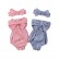 Summer baby sleeveless bow linked body clothing baby striped triangle hanie European and American fashion wholesale