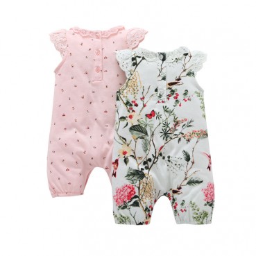 INS newborn summer explosion models 2 pieces of infant vest hanie crash coated cotton