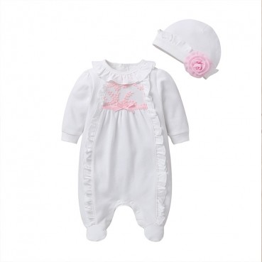 Newborn Cute Baby Subcience Spring and Autumn Female Baby Newborn Package Length Sleeve Pull Proud Crawling Service