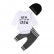 Europe and the United States spot baby clothes set spring and autumn baby long sleeve letter Ha clothing 3 piece