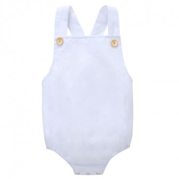 Summer new female child INS hot batch female treasure white vest hanging belt ha clothing romper