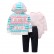 Autumn hot childrens suit children jacket + hare + trousers three-piece suit