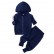 Spot casual black baby girl sweater set black fashion childrens zipper childrens suit hot sale