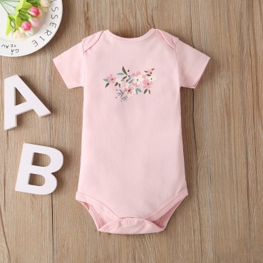 Net red baby triangle ha clothing INS Europe and the United States newborn casual clothes female combed cotton summer