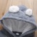 [Knitting] European and American baby congregation long-sleeved hooded personality polar bear men and women baby haha