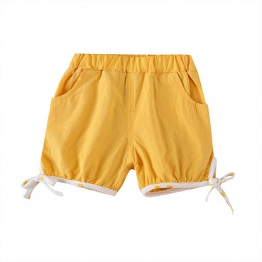 New summer baby child shorts cotton solid color fashion girl hot pants 1-3 years old childrens casual pants hot sale