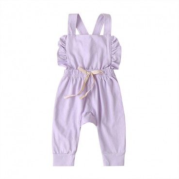 Spot summer European and American baby girl girls striped strap connecting sleeveless romper manufacturers hot batch