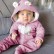 [Knitting] European and American baby congregation long-sleeved hooded personality polar bear men and women baby haha