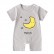 [Knit] European and American summer baby short sleeve liab clothes dark buckle fashion cartoon cute baby haha