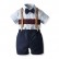 Spot boy short-sleeved gentleman set Europe and America fashion lapel short-sleeved tape pants 2 piece childrens