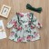 [Woven] Spot summer European and American baby young children girls clothing print cotton long-sleeved dress