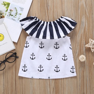 [Knitting] Summer Sleeveless Baby Dress Lotus Collar Fashion Baby Clothing European and American Baby Child Skirt Hot