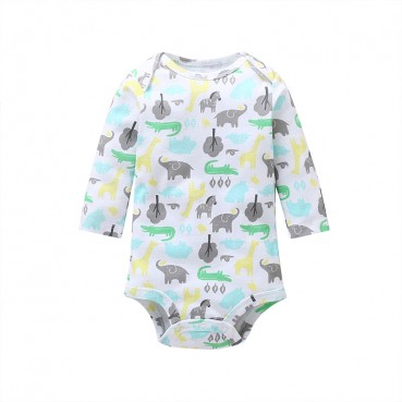 Baby conjunction with long-sleeved cartoon fashion men and women baby clothes crawling out clothing [scatter]