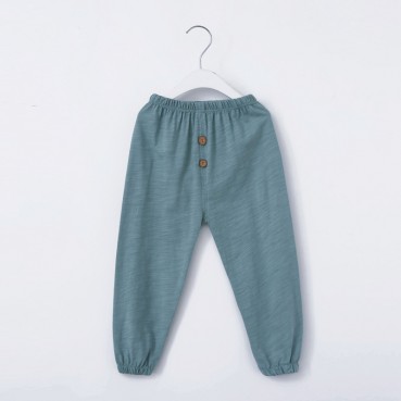 [Knitting] Summer childrens cotton aquarium anti-mosquito pants children trousers candy color simple fashion