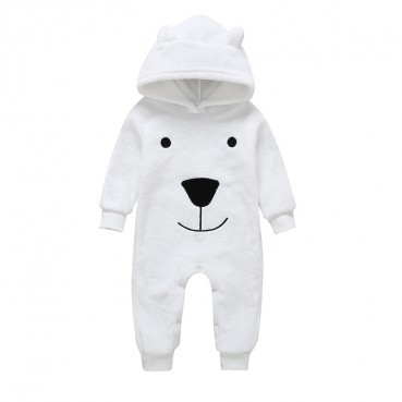 INS hot batch baby autumn and winter clothing plus velvet joint climbing clothes warm cotton clothing hare baby out of