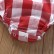 [Knitting] baby continuous clothing summer sleeveless plaid hiding tape baby European and American fashion romper bag