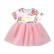 [Woven] spot summer sweet baby young childrens childrens clothing cotton sweet letters short-sleeved dress