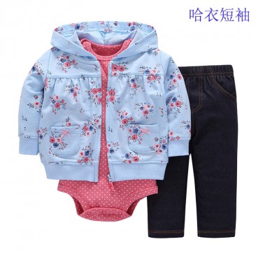 Autumn hot childrens suit children jacket + hare + trousers three-piece suit