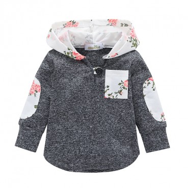 INS male and female hooded sweater top T-shirt floral factory direct sales