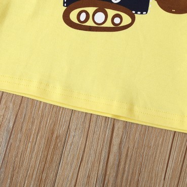 [Knit] childrens set cotton boys home service spring and autumn long sleeve cartoon cute autumn clothes