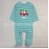 INS hot sale explosive boys and girls cute Santa model long-sleeved striped hanie