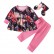 [Knitting] spot baby print set long-sleeved leaves, leaf clothes trousers children 3 sets of wholesale hot sale