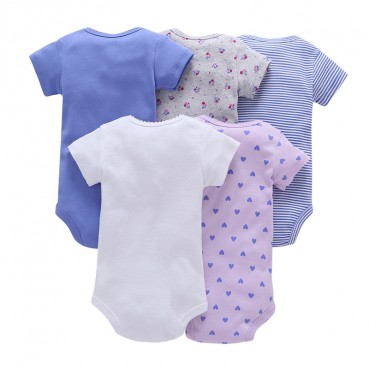 Baby bag fart, five-piece short sleeve, Foshan childrens wear new summer triangle hanie baby romper