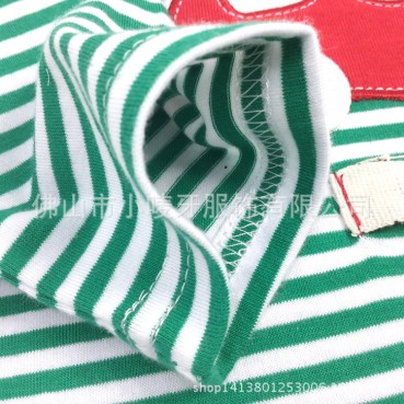 INS hot sale explosive boys and girls cute Santa model long-sleeved striped hanie