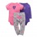 New infant mens baby cotton coat + trousers three sets of sets