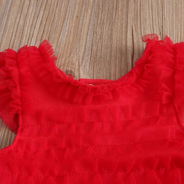 INS explosion girls summer dress 0-1 year old birthday mesh baby infant years old dress Peng dress