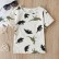 [Knit] spot boys summer short-sleeved round neck T-shirt cartoon dinosaur printed childrens top cloth wild wholesale