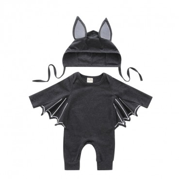 Childrens clothing INS hot batch autumn new baby bats Batman connect 2 pieces of long sleeves