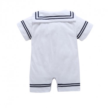 INS summer baby short-sleeved triangle navy sauce style