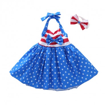 European and American girls dress summer new childrens hanging skirt