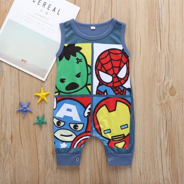 [Knitting] baby young childrens lover cartoon superhero baby hare baby sleeveless vest ridiculous clothing hot