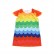 Summer child European and American girls clothing cute sleeveless rainbow wavy striped dress children skirt