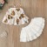 [Knit] Summer European and American baby skirt set print fashion infant sling dress two-piece clothing