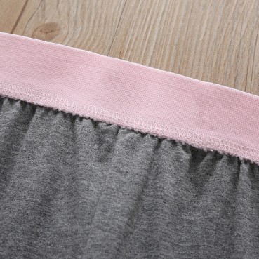 [Knit] new childrens solid color casual pants cotton children girls long pants loose waist leggings hot sale