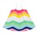 [Woven] girls sling dress summer loose rainbow color sleeveless long section childrens skirt A-single skirt wholesale