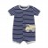 Summer baby short sleeve linnating clothing men and women baby short-sleeved co-jacket striped cartoon short rope hot