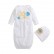 [Knitting] nightgown suite sleeping bag baby baby pajamas summer embroidery letters long sleeve sleep with hat